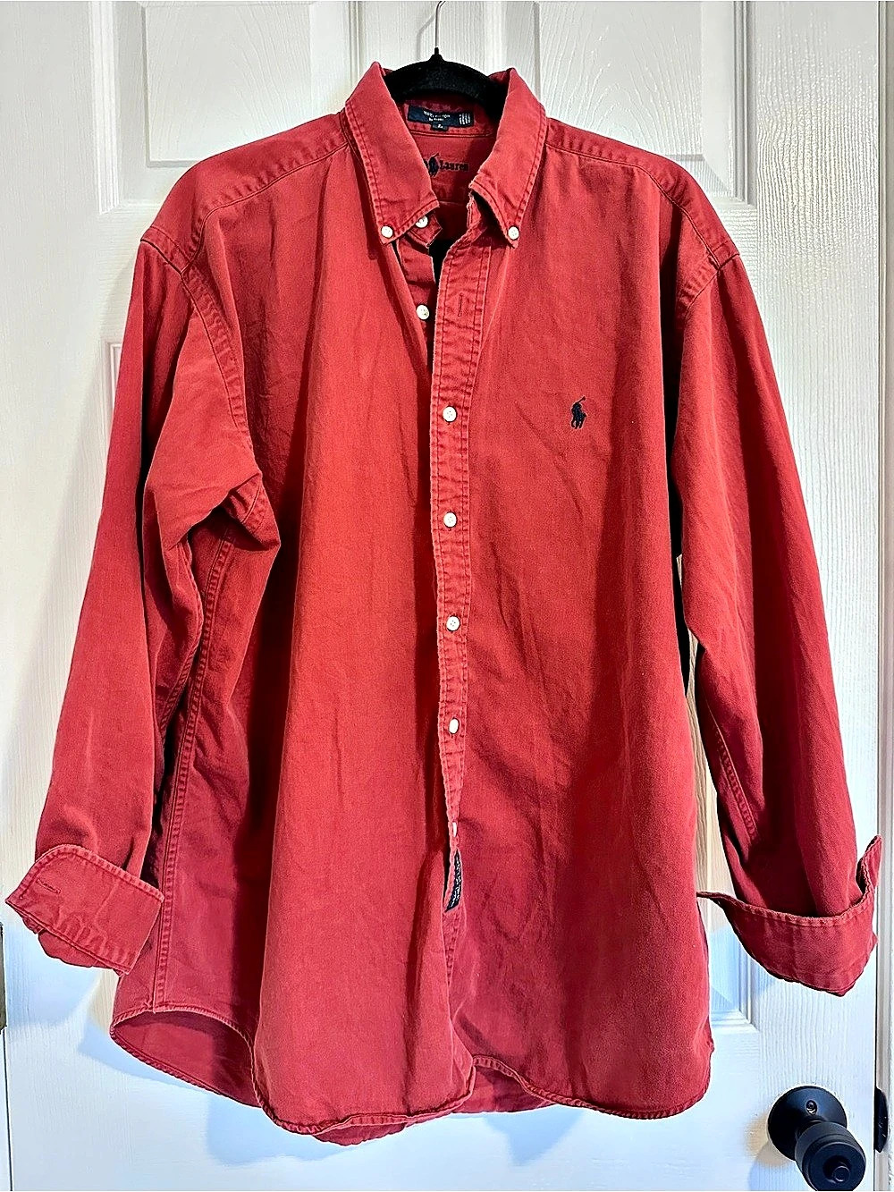 Vintage Ralph Lauren The Blair Button Down Shirt Red Large